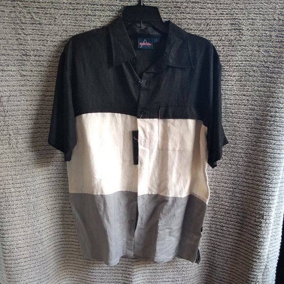 Sasco Creek Outfitters Other - 🛑. SOLD. Black, White, and Grey Canvas Button Up
